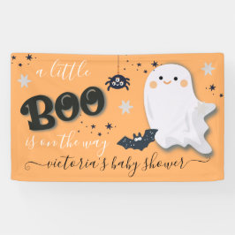 Little Boo Halloween Baby Dusche Banner
