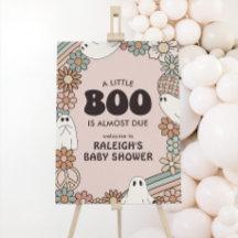 Little Boo Halloween Baby Dusche Begrüßungszeichen