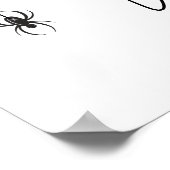 Little Boo Halloween Baby Dusche Begrüßungszeichen Poster (Ecke)