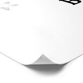 Little Boo Halloween Baby Dusche Begrüßungszeichen Poster (Ecke)