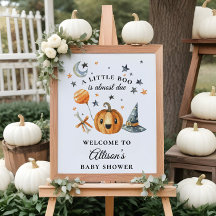 Little Boo Halloween Baby Dusche Begrüßungszeichen