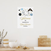 Little Boo Halloween Baby Dusche Begrüßungszeichen Poster (Küche)