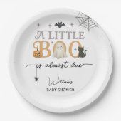 Little Boo Halloween Baby Dusche Dekoration Pappteller (Vorderseite)