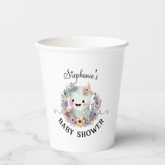 Little Boo Halloween Baby Dusche Dekorpapier Cups Pappbecher (Vorderseite)