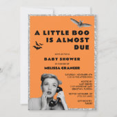 Little Boo Halloween Baby Dusche Einladung (Vorderseite)