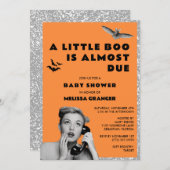 Little Boo Halloween Baby Dusche Einladung (Vorne/Hinten)