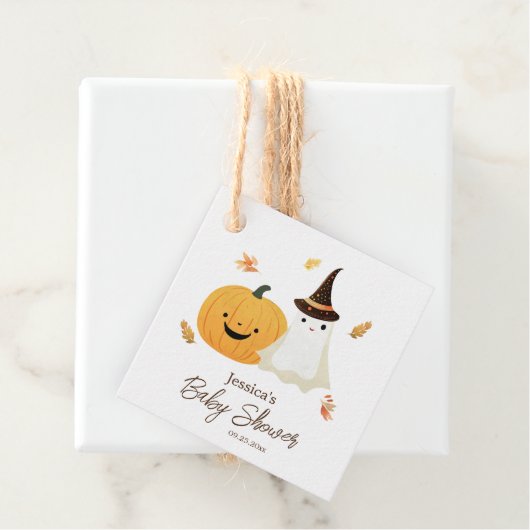 Little Boo Halloween Baby Dusche Geschenkanhänger (Beispiel)
