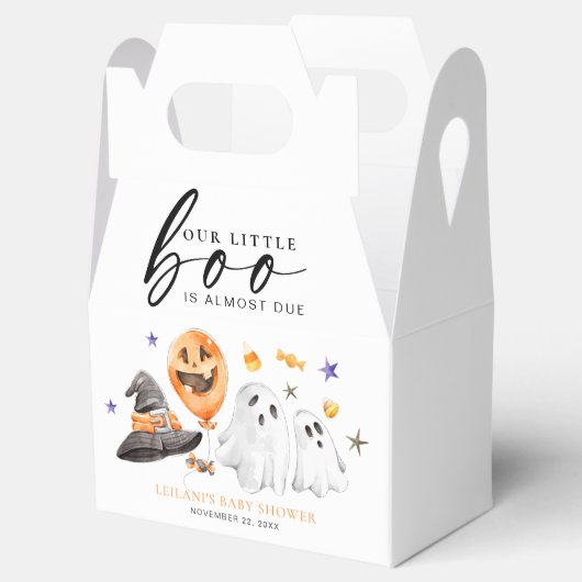 Little Boo Halloween Baby Dusche Geschenkschachtel (Geöffnet)