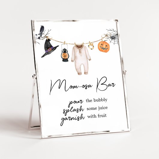 Little Boo Halloween Baby Dusche Mama Osa Bar Poster