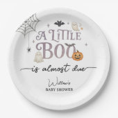 Little Boo Halloween Baby Dusche Pappteller (Vorderseite)