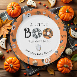Little Boo Halloween Baby Dusche Pappteller