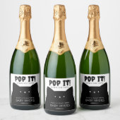 Little Boo Halloween Baby Dusche Pop es, wenn sie Schaumweinetikett (Flaschen)