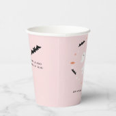 Little Boo Halloween Baby Dusche rosa Papiertassen Pappbecher (Rechts)