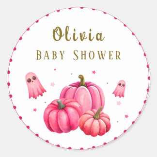 Little Boo Halloween Baby Dusche Runder Aufkleber