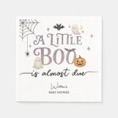 Little Boo Halloween Baby Dusche Serviette (Vorderseite)