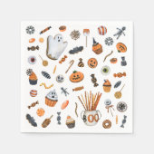 Little Boo Halloween Baby Dusche Serviette (Vorderseite)