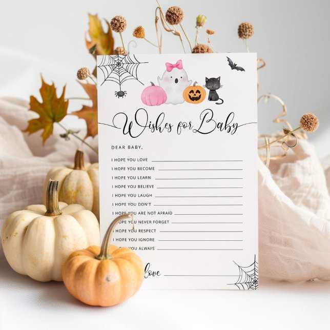 Little Boo Halloween Baby Dusche Wünsche für Baby (Von Creator hochgeladen)