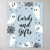 Little Boo Halloween Baby Duschkarten und Geschenk Poster (Vorne)