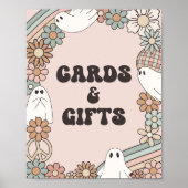 Little Boo Halloween Baby Duschkarten und Geschenk Poster (Vorne)