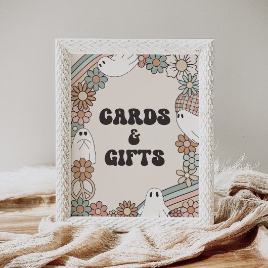 Little Boo Halloween Baby Duschkarten und Geschenk Poster