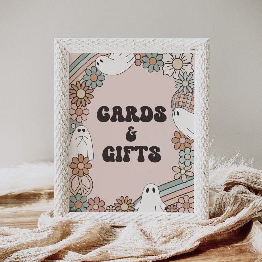 Little Boo Halloween Baby Duschkarten und Geschenk Poster