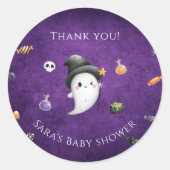Little Boo Halloween Baby Duwer Fevor Sticker (Vorderseite)