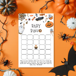 Little Boo Halloween Baby Shower Bingo Spiel