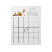 Little Boo Halloween Baby Shower Bingo Spiel Notizblock (Rotiert)