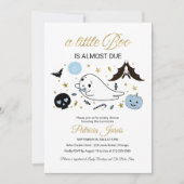 Little Boo Halloween Baby Shower Einladung (Vorderseite)