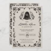 Little Boo Halloween Baby Shower Einladung (Vorne/Hinten)