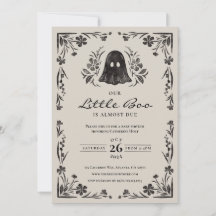 Little Boo Halloween Baby Shower Einladung