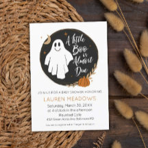 Little Boo Halloween Baby Shower Einladung