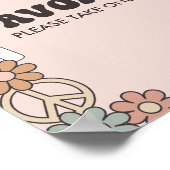 Little Boo Halloween Baby Shower Favoriten Schild (Ecke)