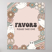 Little Boo Halloween Baby Shower Favoriten Schild (Vorne)