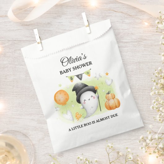 Little Boo Halloween Baby Shower Fevor Bags Geschenktütchen (Ausgeschnitten)