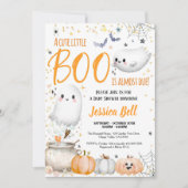 Little Boo Halloween Baby Shower Gender Neutral Einladung (Vorderseite)