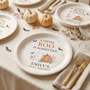 Little Boo Halloween Baby Shower Pappteller