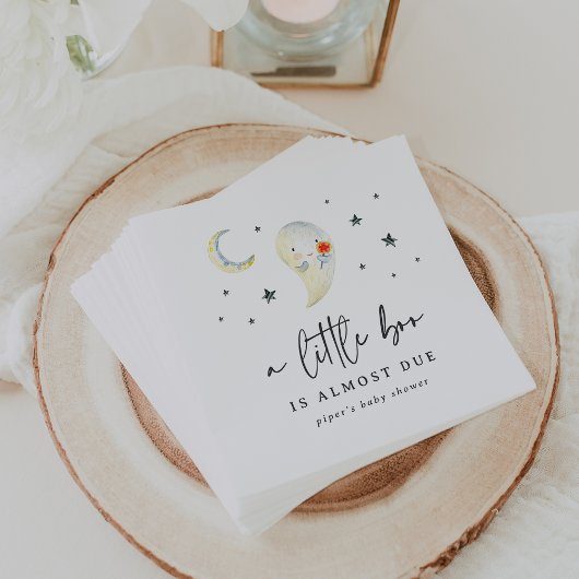 Little Boo Halloween Baby Shower Serviette