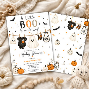 Little Boo Halloween Baby Shower Wäscheleine Einladung