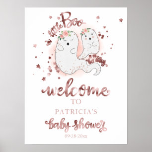 Little Boo Halloween Baby Shower Willkommensschild Poster