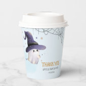 Little Boo Halloween Babydusche Pappbecher (Rückseite)