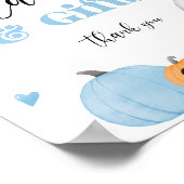 Little Boo Halloween blaue Karten und Geschenke Poster (Ecke)