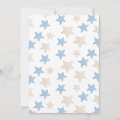 Little Boo Halloween Blue Boy Baby Dusche Einladung (Rückseite)