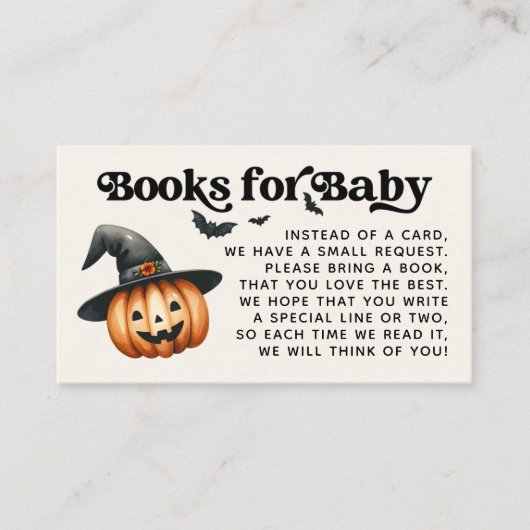 Little Boo Halloween Books for Baby Shooting Begleitkarte (Vorderseite)