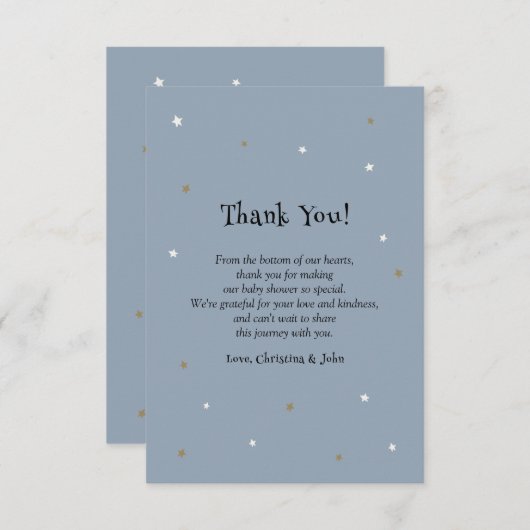 Little Boo Halloween Boy Baby Dusche Dankeskarte (Vorne/Hinten)