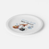 Little Boo Halloween Boy Baby Dusche Pappteller (Schrägansicht)