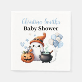 Little Boo Halloween Boy Baby Shooting Paper Napki Serviette