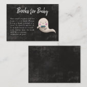 Little Boo Halloween Boy Baby Shower Buchanfrage Begleitkarte (Vorne/Hinten)