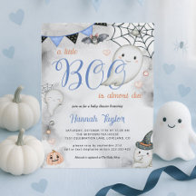Little Boo Halloween Boy Boy Ghost Baby Dusche