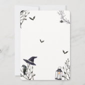 Little Boo Halloween Clothesline Baby Dusche Einladung (Rückseite)